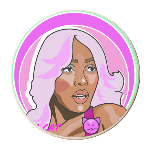 The Doja Cat Collection 2023 - personalised beer coaster by Catherine Critchley.