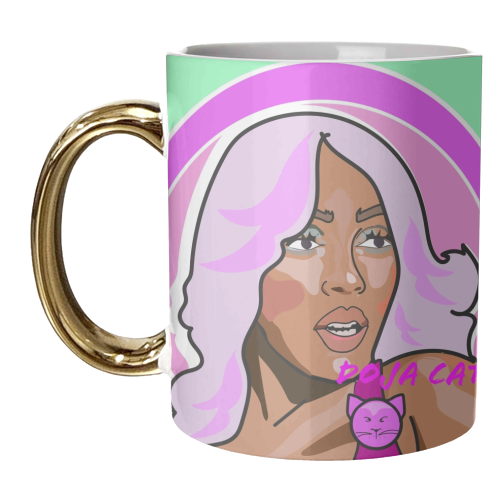 The Doja Cat Collection 2023 - unique mug by Catherine Critchley.