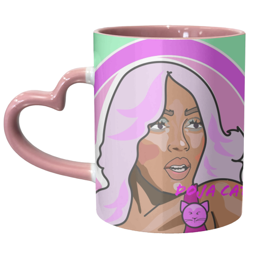 The Doja Cat Collection 2023 - unique mug by Catherine Critchley.