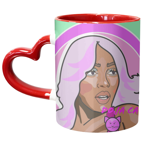 The Doja Cat Collection 2023 - unique mug by Catherine Critchley.