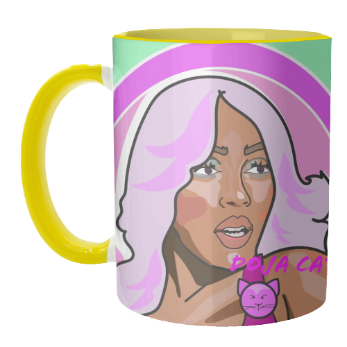 The Doja Cat Collection 2023 - unique mug by Catherine Critchley.