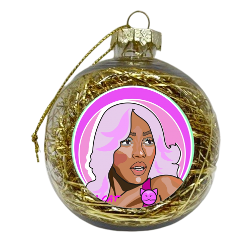 The Doja Cat Collection 2023 - xmas bauble by Catherine Critchley.