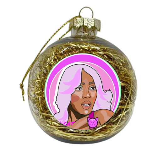 The Doja Cat Collection 2023 - xmas bauble by Catherine Critchley.