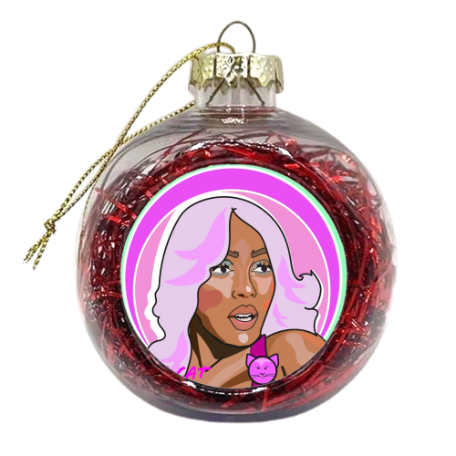 The Doja Cat Collection 2023 - xmas bauble by Catherine Critchley.