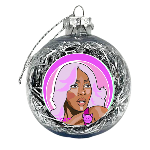 The Doja Cat Collection 2023 - xmas bauble by Catherine Critchley.