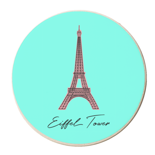 The Eiffel Tower - personalised beer coaster by Adam Regester