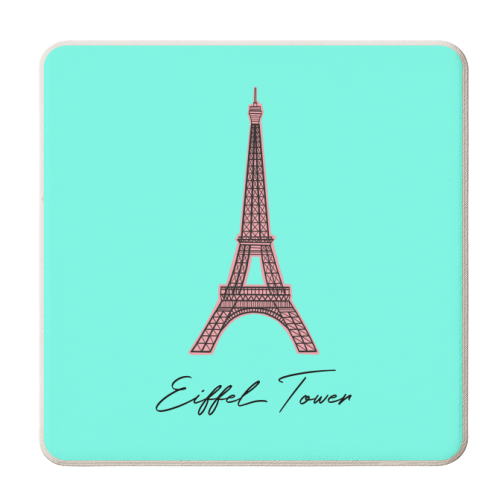 The Eiffel Tower - personalised beer coaster by Adam Regester