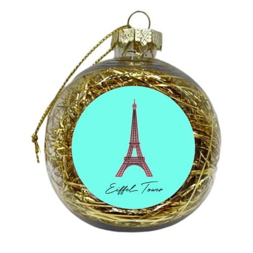 The Eiffel Tower - xmas bauble by Adam Regester