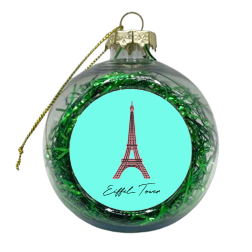 The Eiffel Tower - xmas bauble by Adam Regester
