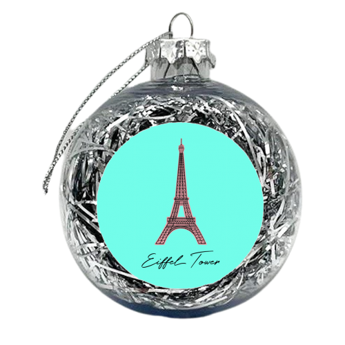 The Eiffel Tower - xmas bauble by Adam Regester
