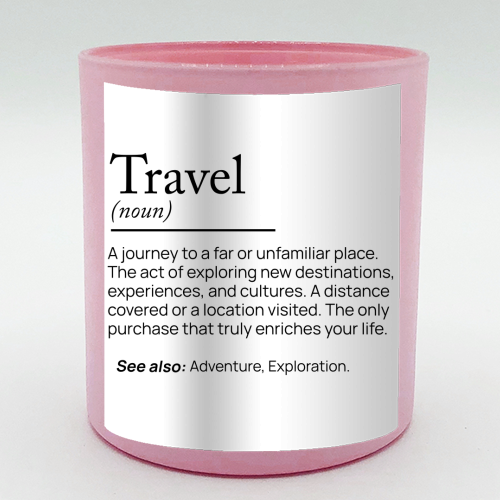 The Essence of Travel - scented candle by skattia ilie