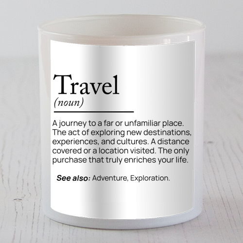 The Essence of Travel - scented candle by skattia ilie