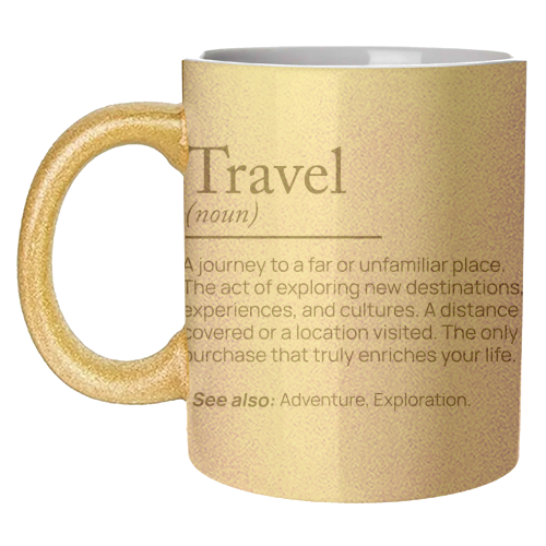 The Essence of Travel - unique mug by skattia ilie
