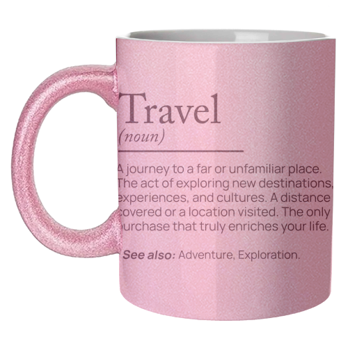 The Essence of Travel - unique mug by skattia ilie