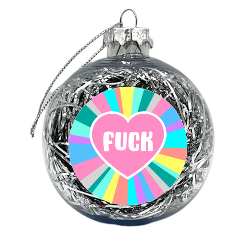 The 'F' Word - xmas bauble by Adam Regester