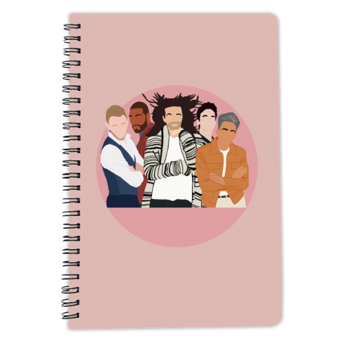 The Fab Five Pink - personalised A4, A5, A6 notebook by Cheryl Boland