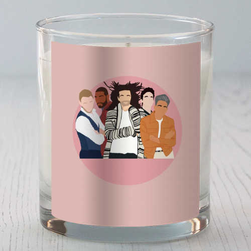 The Fab Five Pink - scented candle by Cheryl Boland