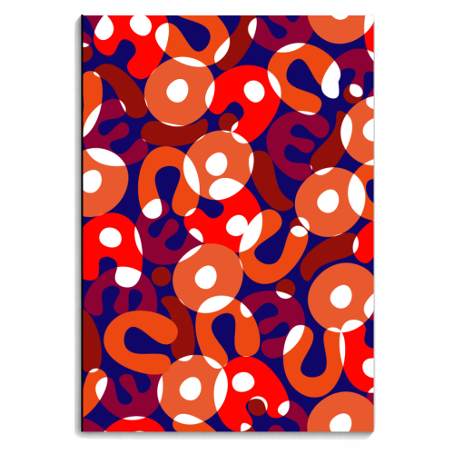 The five vowels of the alphabet - personalised A4, A5, A6 notebook by Maria Bellomo