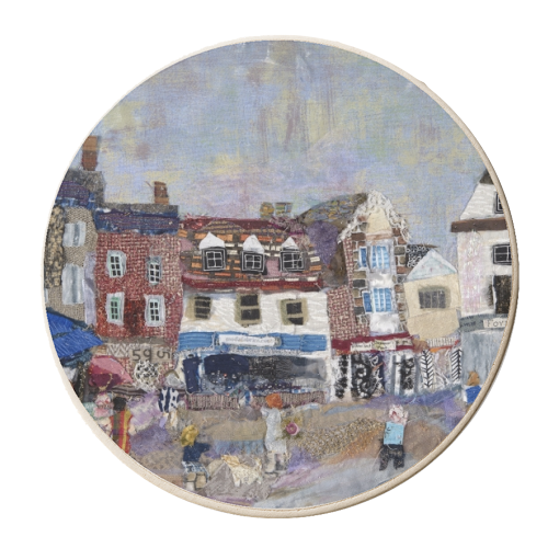 The Flower Seller, Thame - personalised beer coaster by Barbara Shaw