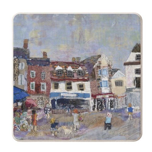 The Flower Seller, Thame - personalised beer coaster by Barbara Shaw