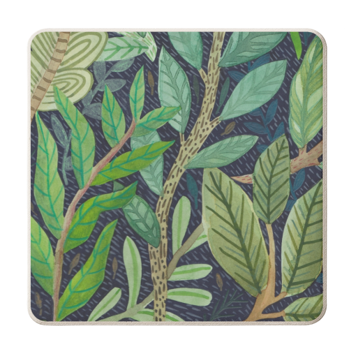 The Forest Floor - personalised beer coaster by Samantha Dolan