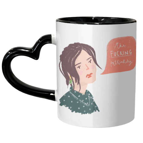 The Fucking Patriachy - unique mug by Nicola Scott