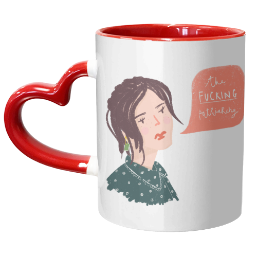 The Fucking Patriachy - unique mug by Nicola Scott