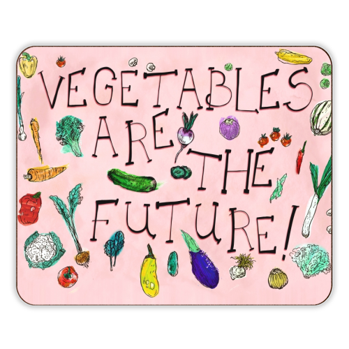 The Future Is Veg - designer placemat by minniemorris art