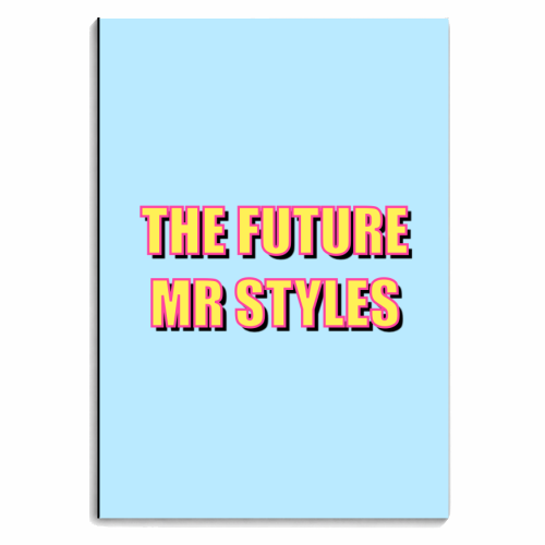 The Future Mr Styles (Bold Typographic Version) - personalised A4, A5, A6 notebook by Adam Regester
