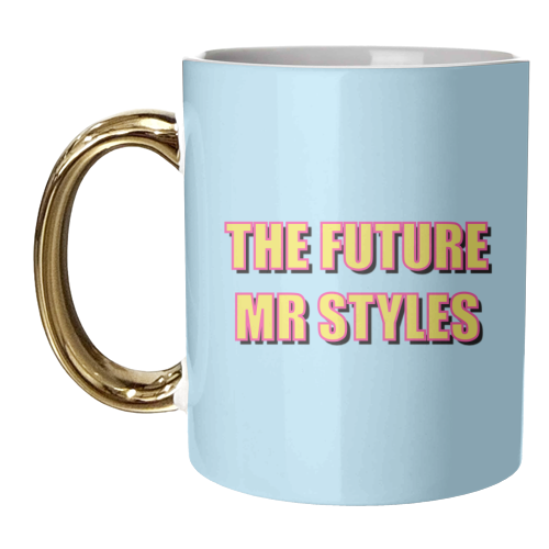 The Future Mr Styles (Bold Typographic Version) - unique mug by Adam Regester