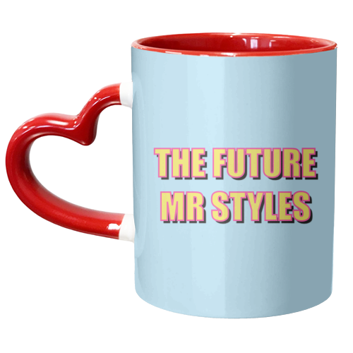 The Future Mr Styles (Bold Typographic Version) - unique mug by Adam Regester