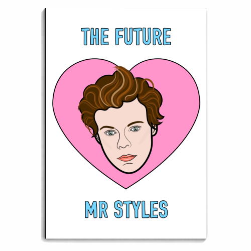 The Future Mr Styles (Portrait Version) - personalised A4, A5, A6 notebook by Adam Regester