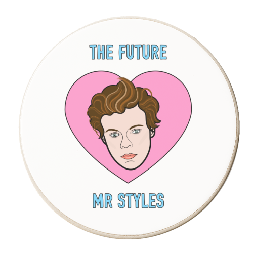 The Future Mr Styles (Portrait Version) - personalised beer coaster by Adam Regester