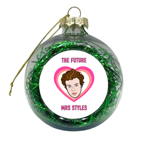 The Future Mrs Styles (Illustration Version) - xmas bauble by Adam Regester