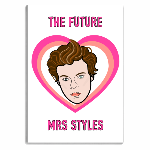 The Future Mrs Styles (Illustration Version) - personalised A4, A5, A6 notebook by Adam Regester