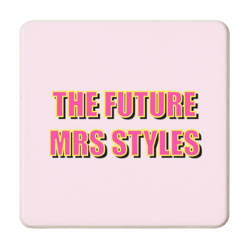The Future Mrs Styles - personalised beer coaster by Adam Regester