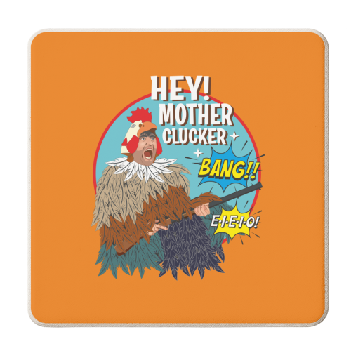 The Gentlemen Chicken - personalised beer coaster by Claire Atwood