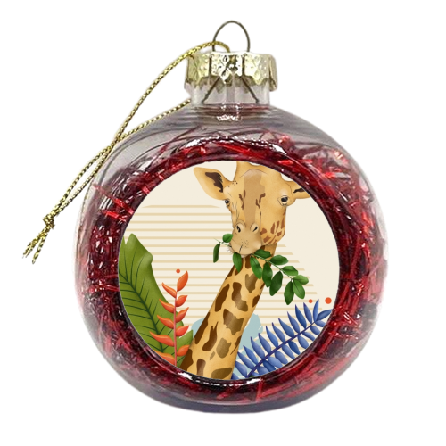 The Giraffe - xmas bauble by Fatpings_studio