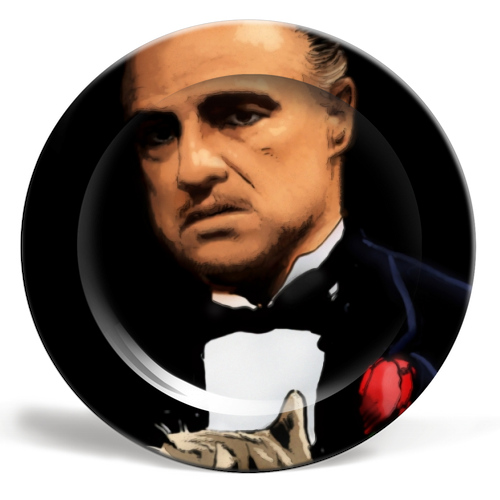 The Godfather - ceramic dinner plate by Dan Avenell