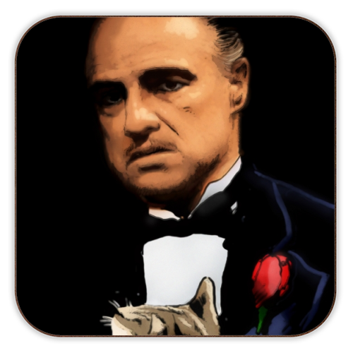 The Godfather - personalised beer coaster by Dan Avenell