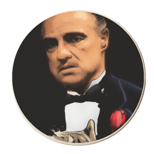The Godfather - personalised beer coaster by Dan Avenell