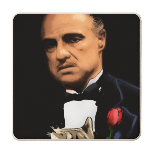 The Godfather - personalised beer coaster by Dan Avenell