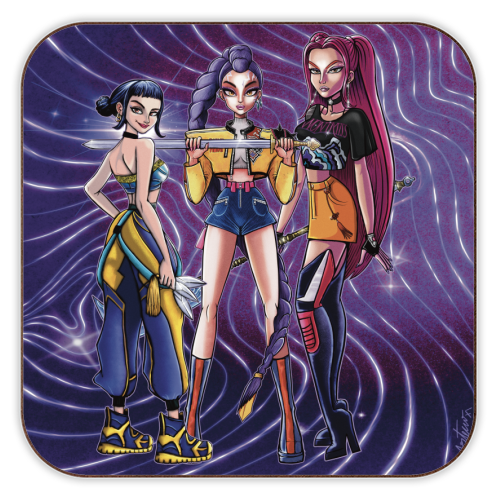 The “Golden” girls - personalised beer coaster by ARTECCO