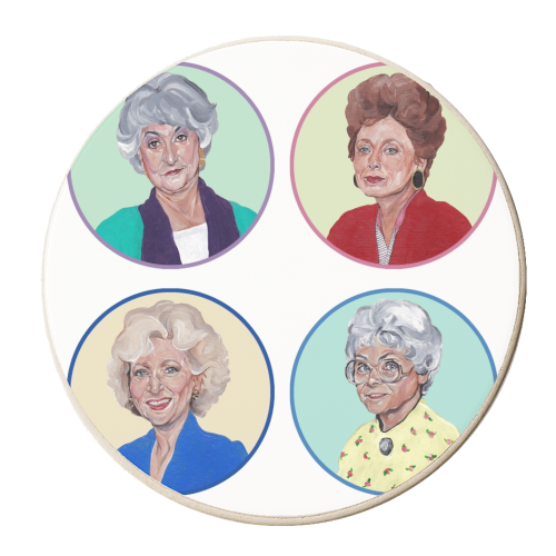 The Golden Girls - personalised beer coaster by Thom Kofoed