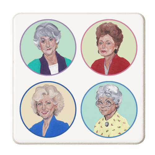 The Golden Girls - personalised beer coaster by Thom Kofoed