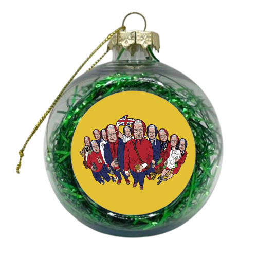 The Golden Liz Gang - xmas bauble by Si Gross