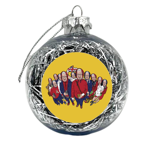The Golden Liz Gang - xmas bauble by Si Gross