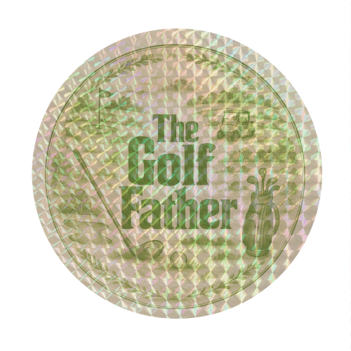 The Golf Father - Circle Sticker by Lilly Rose
