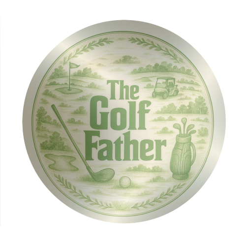 The Golf Father - Circle Sticker by Lilly Rose