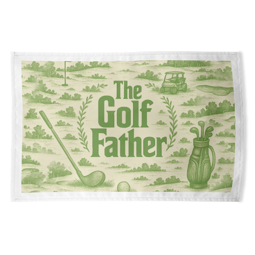 The Golf Father - funny tea towel by Lilly Rose
